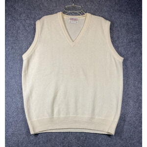 Vintage Lord Jeff Sweater Vest Mens XL Wool Made in USA Pullover Classic 90s